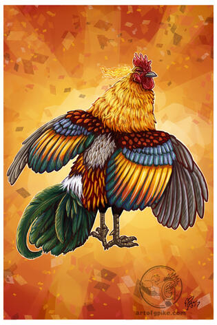 Fire Rooster (digital, 2017)