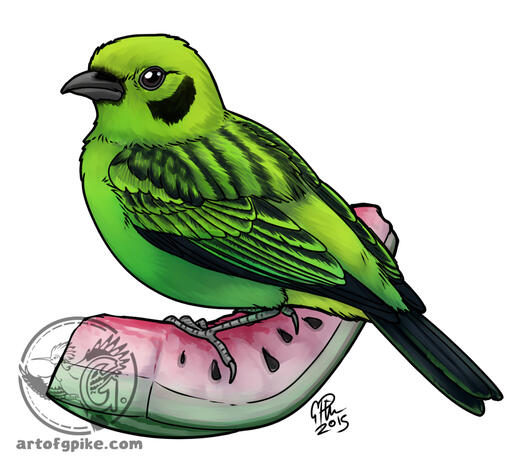 Emerald Tanager (digital, 2015)