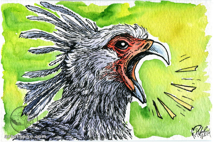 Scream (watercolor & ink, 2014)